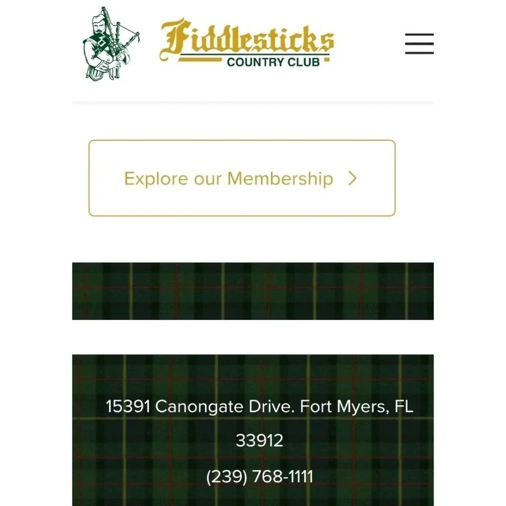Fiddlesticks Country Club Est. 1982 Blanket Tapestry Golf Fort‎ Myers, Florida